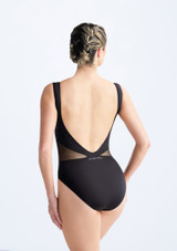 Justaucorps débardeur en mesh Danna Ballet Rosa Noir Arrière [Noir]