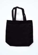 Tote bag en velours Tendu Noir Arrière [Noir]