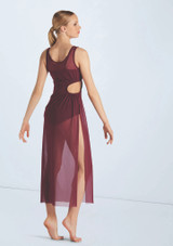 Weissman Cutout Maxi Overdress Black Cherry 2 [Noir]