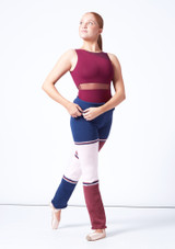 Pantalon d'échauffement en tricot Cosimo Intermezzo Bleu Marine Avant 2 [Bleue]