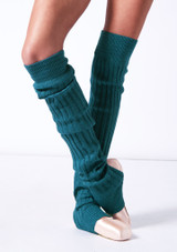 Aspen Thigh High Leg Warmer Sarcelle Front [Bleue]