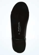 BLACK LEATHER SUEDE SOLE Noir Bottom [Noir]