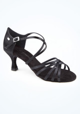 Chaussures de salon et de danse latine en satin PortDance 631 - 5cm (2") [Noir]