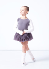 Jambières fille toutes douces Move Dance Rya Blanc Côté 2 [Blanc]