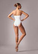 Justaucorps de danse Ã  bretelles camisole Daniela Move Dance Blanc Front 2 [Blanc]