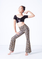 Crop top fille effet métallique Alegra Sandy