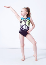 Justaucorps de gymnastique à manches débardeur Milano Antheia - Vert