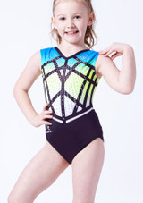 Justaucorps de gymnastique à manches débardeur Milano Antheia - Vert