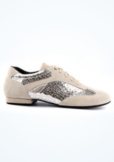 Chaussures de danse homme en cuir effet craquelé PortDance 08