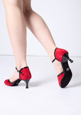 Chaussures de danse Move Dance Leonie rouge - 5cm (2")