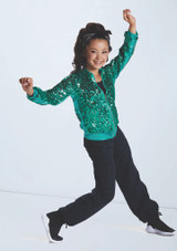 Ultra Sparkle Bomber Jacket Emeraude [Vert]