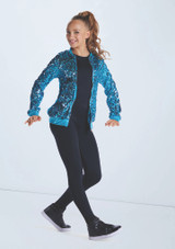 Ultra Sparkle Bomber Jacket Turquoise 4 [Bleue]