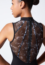 Justaucorps sans manches noir floral Bloch Lani