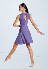 Weissman Asymmetric Jersey Overdress Wisteria 3 [Violet]