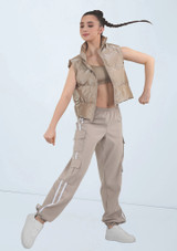 Weissman Double Stripe Parachute Pants Latte 5879 [Marron]