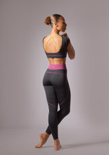 Haut de danse Ã  manches courtes Move Dance Anaya Noir Front 3 [Noir]