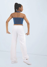 Weissman Denim Halter Top Denim 7 [Bleue]