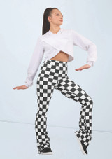 Weissman Multi-Print Flared Pants Noir-Blanc [Noir]