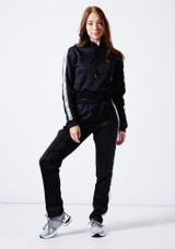 Adult Bloch Logo Studio Hoodie Noir Front [Noir]