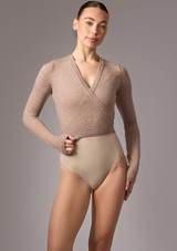 Cache-cœur en maille Move Dance Remi Champignon Front [Marron]