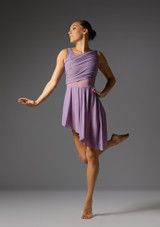 Robe Ã©vasÃ©e asymÃ©trique Jolista Belong Sombre Lilas Front [Violet]