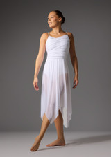 Robe lyrique ÃƒÂ  fines bretelles en tulle Jolista Cherish Blanc Front 3 [Blanc]