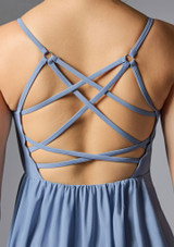 Robe lyrique Ã  fines bretelles Jolista Virtue Bleu ardoise Back 2 [Bleue]