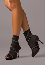 Bottines de danse Move Dance Bianca - Talon 7cm Noir Front 2 [Noir]