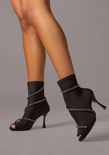 Bottines de danse Move Dance Bianca - Talon 7cm Noir Front [Noir]