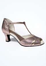 Chaussures de danse bride en T - Taupe - Move Dance Teresa - Talon 4.5cm [Marron]
