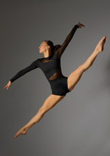 Justaucorps intÃƒÆ’Ã‚Â©gral ÃƒÆ’Ã‚Â  empiÃƒÆ’Ã‚Â¨cements en maille Move Dance Hope Noir 4 [Noir]