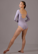 Justaucorps manches longues Move Dance Hazel Lavande Fonce Front 2 [Violet]