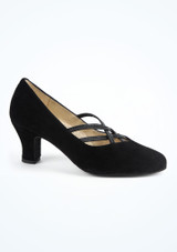 Chaussures de danse suédé Werner Kern Ruby - 5,8 cm [Noir]