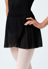 Jupe brodée Bloch Zoe Noir Front [Noir]