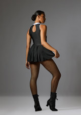 Jolista Cabaret Skirted Tuxedo Leotard Noir-Blanc 5 [Noir]