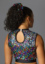 Jolista Lustre Sequin Costume Multicolore 5 [Multicolore]