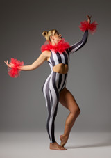 Jolista Swinging Circus Catsuit Costume Rouge [Rouge]