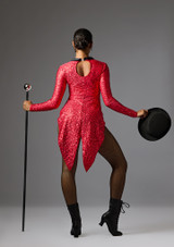 Jolista Ring Leader Sequin Showman Costume Rouge 9 [Rouge]