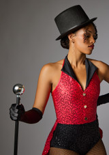 Jolista Center Ring Sequin Showman Costume Rouge 8 [Rouge]