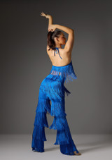 Costume de jazz Ã  franges Jolista Deco Dazzle Bleu Royal [Bleue]