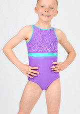 Justaucorps de gymnastique Move Dance Opaline Violet Front [Violet]