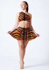 Alegra â€“ Top AsymÃ©trique ImprimÃ© Scarlett TIG Front [A motifs]