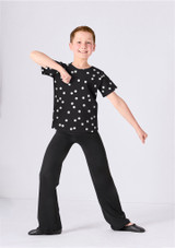 Haut de danse imprimÃ© enfant Alegra Charlie POL Front [A motifs]
