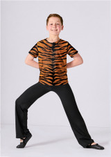 Haut de danse imprimÃ© enfant Alegra Charlie TIG Front [A motifs]