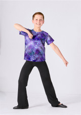 Haut de danse imprimÃ© enfant Alegra Charlie MER Front [A motifs]