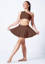 Mini jupe cercle brillante Alegra Jasmine Marron Front 2 [Marron]