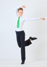 Cravate Ã©lastiquÃ©e brillante Alegra Vert Front [Vert]