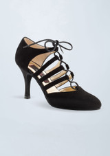 Chaussure de danse en suÃ¨de Werner Kern April â€“ 8cm Noir Front [Noir]