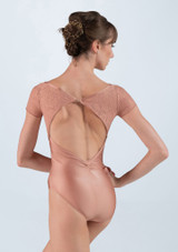 Justaucorps Ballet Rosa Bardot Rose Back 4 [Rose]