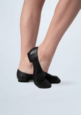 Chaussure de jazz bi-semelle Capezio Nova Noir Back 3 [Noir]